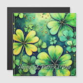 聖パトリックの日の運 – 水色シャームロック🍀✨ (正面/裏面)