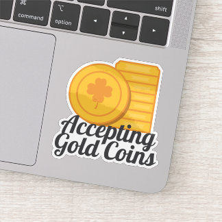 聖パトリックの日の金貨を受け入れる シール
