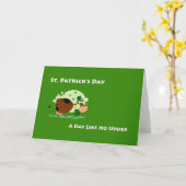 聖パトリックの日は何の日も！ カード (黄色い花)