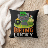 聖パトリックの日は幸運 クッション (ブランケット)