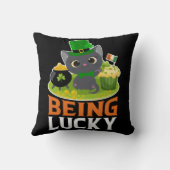 聖パトリックの日は幸運 クッション (裏面)