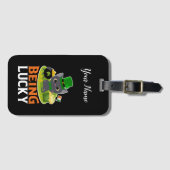 聖パトリックの日は幸運 ラゲッジタグ (正面横)