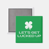 聖パトリックの日は晴れにしよう マグネット (正面/裏面)