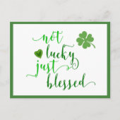 聖パトリックの日は運が悪いだけ賛美 ポストカード (正面)