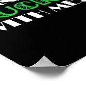 聖パトリックの日は運が良くなりたい ポスター (角)