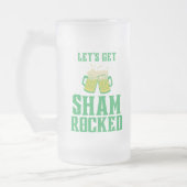 聖パトリックの日をシャムックしよう フロストグラスビールジョッキ (左)