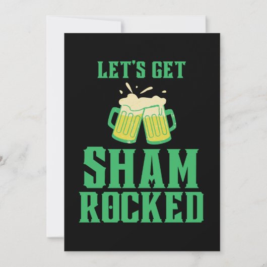聖パトリックの日をシャムックしよう 招待状 (正面)