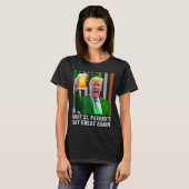 聖パトリックの日を再素晴らしび国旗におもしろいする Tシャツ (正面フル)