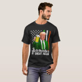 聖パトリックの日を再素晴らしび国旗におもしろいする Tシャツ (正面フル)