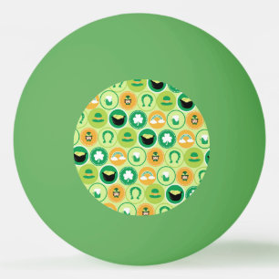 聖パトリックの日アイリッシュのアイリッシュアイコン 卓球ボール