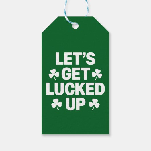 聖パトリックの日アイリッシュクローバーを明るくしよう ギフトタグ (裏面)