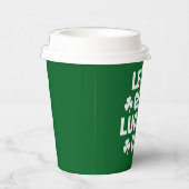聖パトリックの日アイリッシュクローバーを明るくしよう 紙コップ (右)