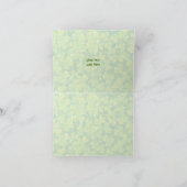 聖パトリックの日アイリッシュ結婚の感謝 サンキューカード (内部)