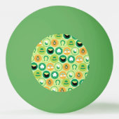 聖パトリックの日アイルランドのアイコン 卓球ボール (正面)