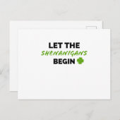 聖パトリックの日アイルランドのアイリッシュマンおもしろい ポストカード (正面/裏面)