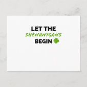 聖パトリックの日アイルランドのアイリッシュマンおもしろい ポストカード (正面)