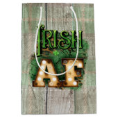 聖パトリックの日アイルランドAFアイリッシュマーキーライト ミディアムペーパーバッグ (正面)