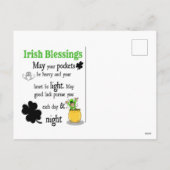 聖パトリックの日アリゲーター シーズンポストカード (裏面)