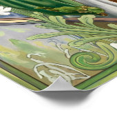 聖パトリックの日アールヌーボーの絵を描ポスター ポスター (角)