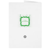 聖パトリックの日クローバーと星 (裏面)