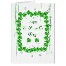 聖パトリックの日クローバーと星