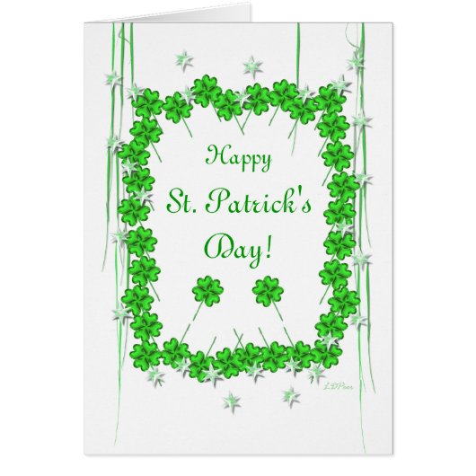 聖パトリックの日クローバーと星 (正面)