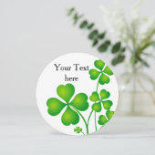 聖パトリックの日クローバー/シャームロック+あなたのアイディア カード (スタンド正面)