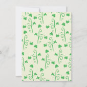 聖パトリックの日シェナニガンス赤ちゃんシャワー 招待状 (裏面)