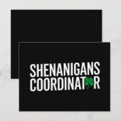 聖パトリックの日シェナニガン・コーディネーター ポストカード (正面/裏面)