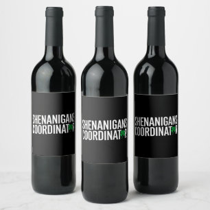 聖パトリックの日シェナニガン・コーディネーター ワインラベル