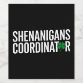 聖パトリックの日シェナニガン・コーディネーター ワインラベル (シングルラベル)