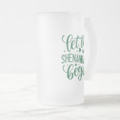 聖パトリックの日シェナニガン フロストグラスビールジョッキ (正面右)