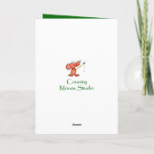 聖パトリックの日シャムロックかわいいフクロウの知恵と運 カード (裏面)