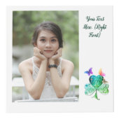 聖パトリックの日シャムロックバタフライフォトキューブ フォトキューブ (右)