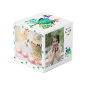 聖パトリックの日シャムロックバタフライフォトキューブ フォトキューブ (正面アングル)