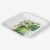 聖パトリックの日シャムロックブーケ ペーパープレート (傾斜あり)