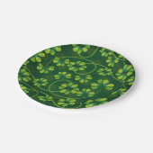 聖パトリックの日シャムロックプレイド ペーパープレート (アングル)