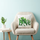 聖パトリックの日シャムロックラブ クッション (椅子)