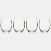 聖パトリックの日シャムロック ステムなしワイングラス (左)