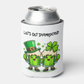 聖パトリックの日シャンプルグリーンビールを手に入れよう 缶クーラー (缶正面)
