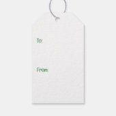 聖パトリックの日ドイツ羊飼い犬 ギフトタグ (裏面)