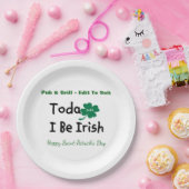 聖パトリックの日パーソナライズされた ペーパープレート (パーティー)