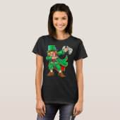 聖パトリックの日ビデオゲームダビングLeprechaun Gam Tシャツ (正面フル)