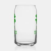 聖パトリックの日ビールはラッキークローバーとグラス缶 ガラス缶 (右)