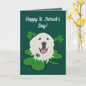 聖パトリックの日ピレネー素晴らしズ カード (黄色い花)