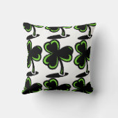 聖パトリックの日ピローパーフォーリーフクローバー クッション (裏面)