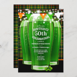 聖パトリックの日マイルストーンバースデーパーティー 招待状