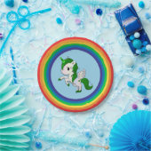 聖パトリックの日ユニコーンペガサス ペーパープレート (パーティー)