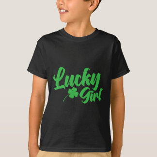 聖パトリックの日ラッキーガール Tシャツ
