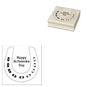 聖パトリックの日ラッキーホースシュー ラバースタンプ (押印)